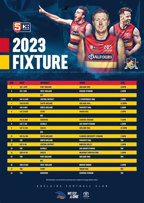 adelaide crows fixture 2023